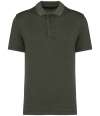 NS201 Native Spirit Washed Jersey Polo Shirt Washed Organic Khaki colour image